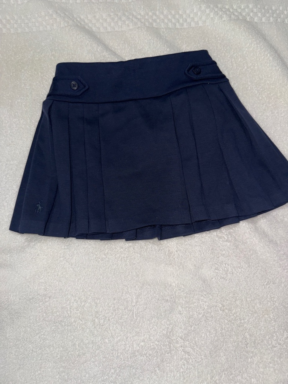 Navy Pleated Mini Skirt Polo Ralph Lauren